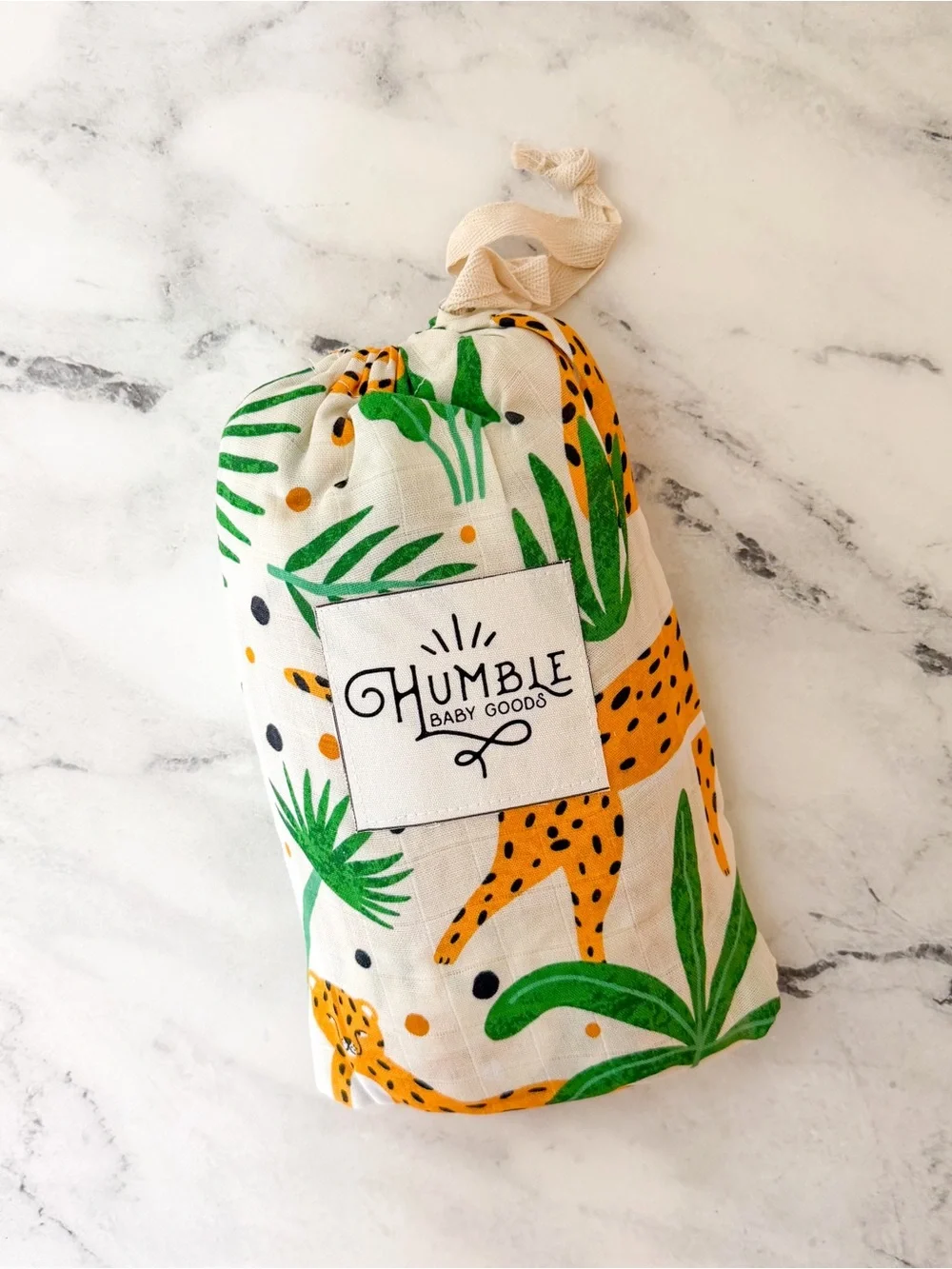 Humble Baby Goods Jungle King Organic Cotton Muslin Fitted Crib Sheet